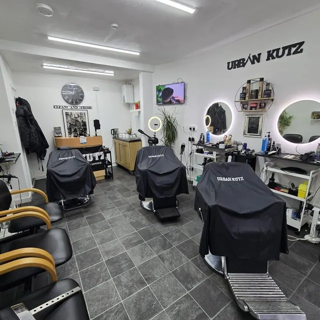 The chairs and capes at Urban Kutz