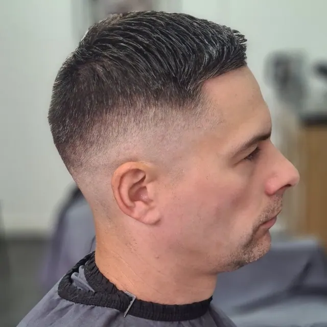 A fade finished at Urban Kutz